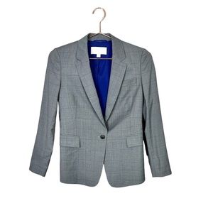 Boss by Hugo Boss Single Button Blazer Jacket Gray Size 0P